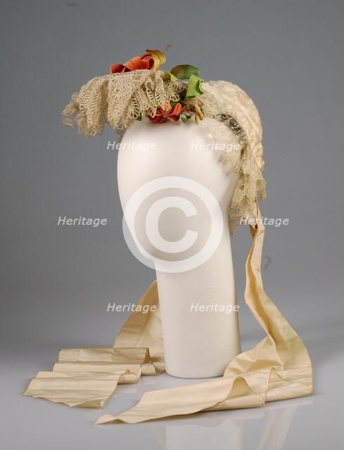 Bonnet, American, 1863-68. Creator: Unknown.