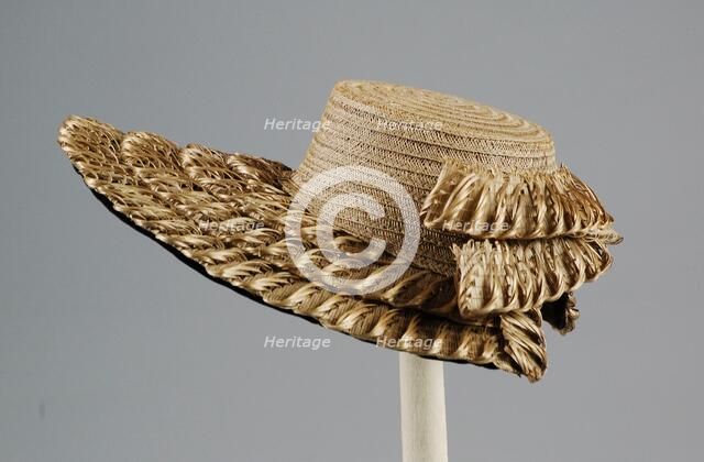 Bonnet, American, 1875. Creator: Unknown.