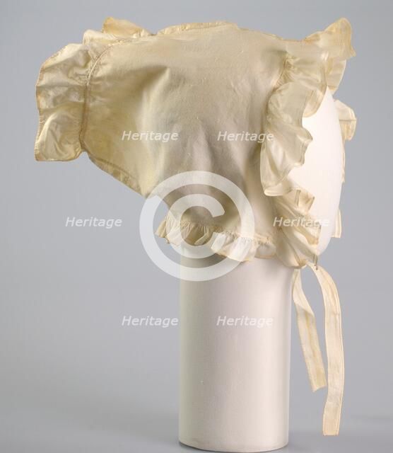 Bonnet, American, ca. 1815. Creator: Unknown.
