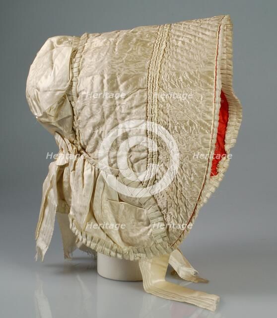 Bonnet, American, ca. 1835. Creator: Unknown.