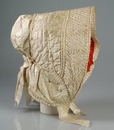 Bonnet, American, ca. 1835. Creator: Unknown