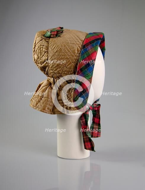 Bonnet, American, ca. 1845. Creator: Unknown.