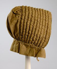 Bonnet, American, ca. 1850. Creator: Unknown