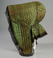 Bonnet, American, ca. 1850. Creator: Unknown