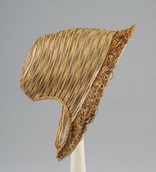 Bonnet, American, ca. 1855. Creator: Unknown