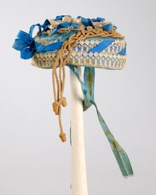 Bonnet, American, ca. 1865. Creator: Unknown
