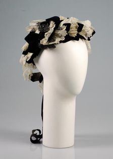 Bonnet, American, ca. 1875. Creator: Unknown