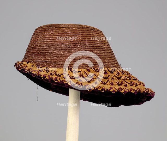 Bonnet, American, ca. 1875. Creator: Unknown.