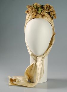 Bonnet, American, ca. 1880. Creator: Balch, Price & Company