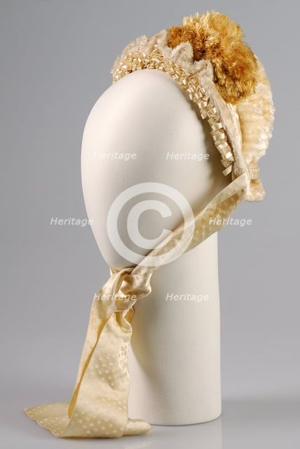 Bonnet, American, ca. 1885. Creator: Unknown.