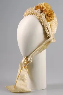 Bonnet, American, ca. 1885. Creator: Unknown