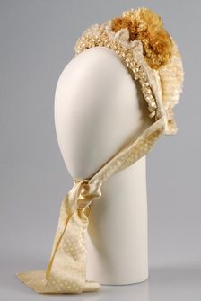 Bonnet, American, ca. 1885. Creator: Unknown