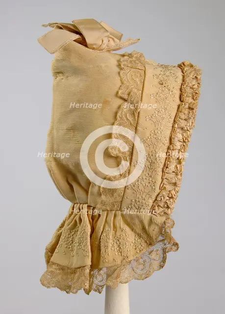 Bonnet, American, ca. 1890. Creator: Unknown.