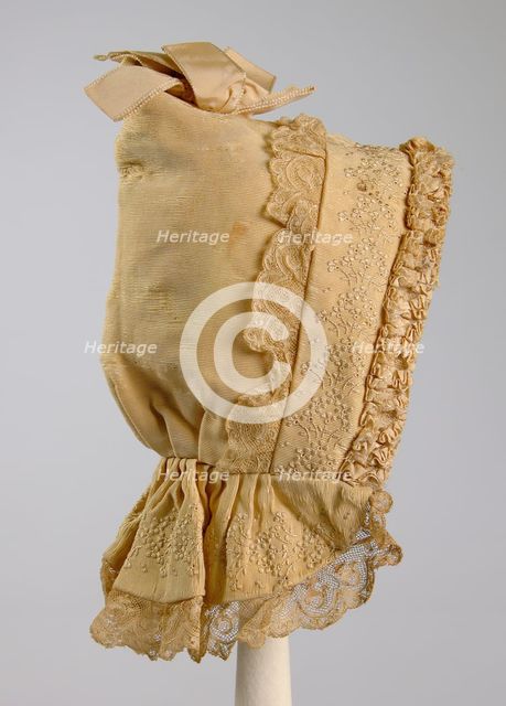 Bonnet, American, ca. 1890. Creator: Unknown.