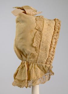 Bonnet, American, ca. 1890. Creator: Unknown