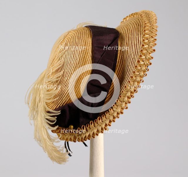 Bonnet, American, ca. 1890. Creator: Unknown.