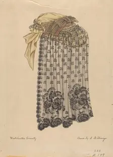 Bonnet and Veil, c. 1936. Creator: Isabelle De Strange