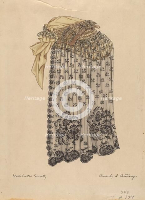 Bonnet and Veil, c. 1936. Creator: Isabelle De Strange.