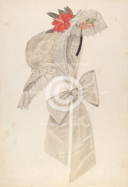 Bonnet, c. 1940. Creator: Nancy Crimi.