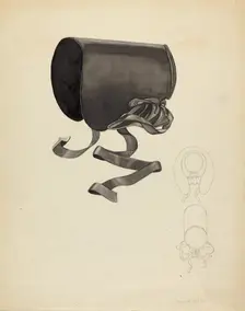 Bonnet, c. 1940. Creator: Roberta Spicer