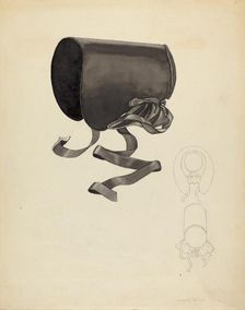 Bonnet, c. 1940. Creator: Roberta Spicer