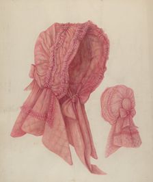 Bonnet, c. 1942. Creator: Stella Mosher