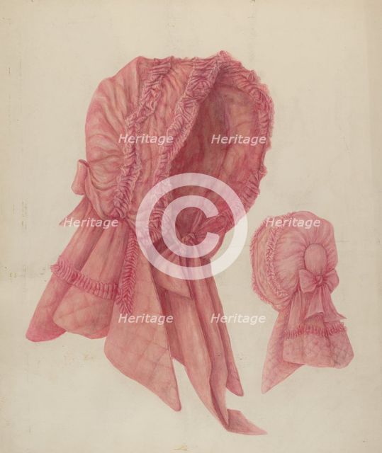 Bonnet, c. 1942. Creator: Stella Mosher.