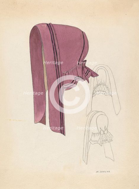 Bonnet, c. 1936. Creator: Margaret Concha.