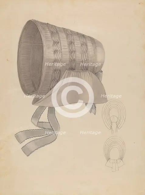 Bonnet, c. 1936. Creator: Bessie Forman.