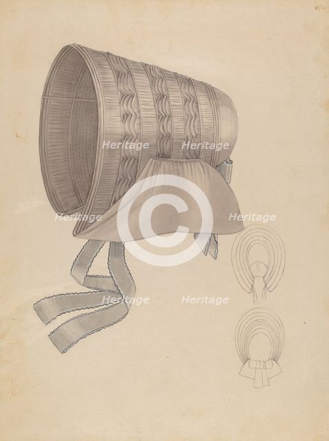 Bonnet, c. 1936. Creator: Bessie Forman.
