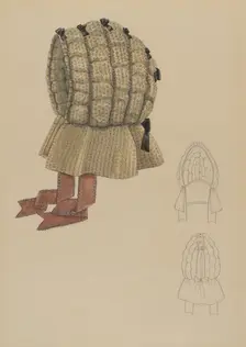 Bonnet, c. 1936. Creator: Bessie Forman