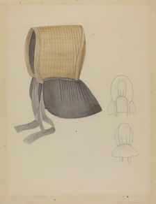 Bonnet, c. 1936. Creator: Bessie Forman