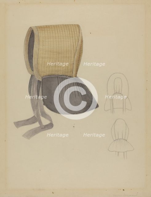 Bonnet, c. 1936. Creator: Bessie Forman.