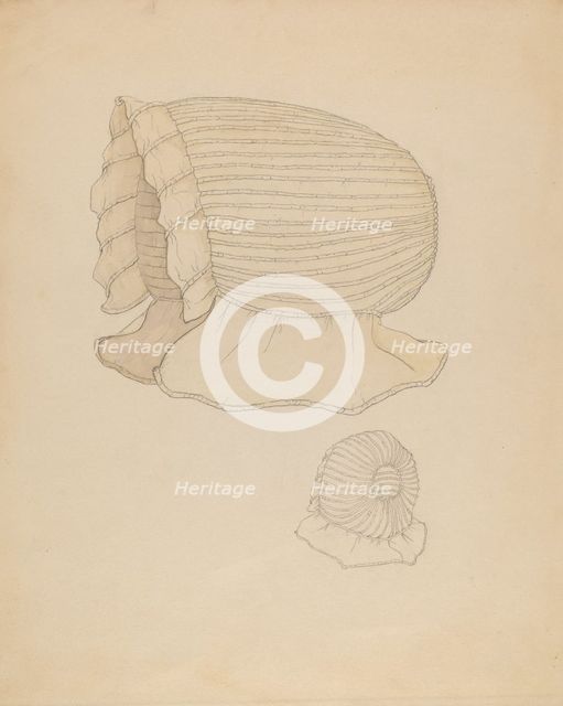 Bonnet, c. 1936. Creator: Doris Beer.