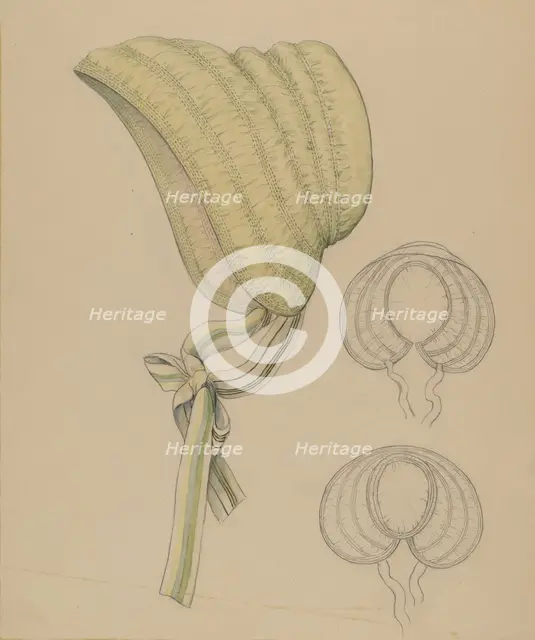 Bonnet, c. 1936. Creator: Jessie M. Benge.