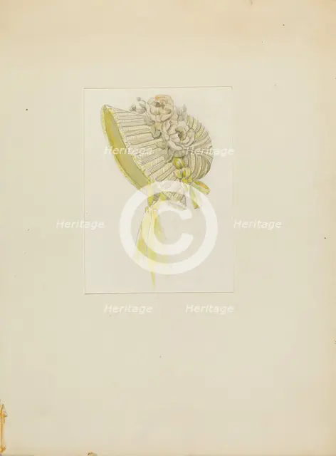 Bonnet, c. 1936. Creator: Jessie M. Benge.