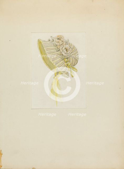 Bonnet, c. 1936. Creator: Jessie M. Benge.