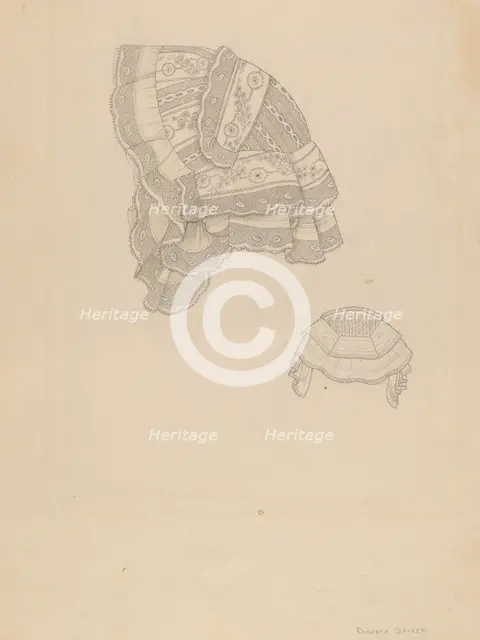 Bonnet, c. 1936. Creator: Roberta Spicer.