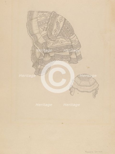 Bonnet, c. 1936. Creator: Roberta Spicer.
