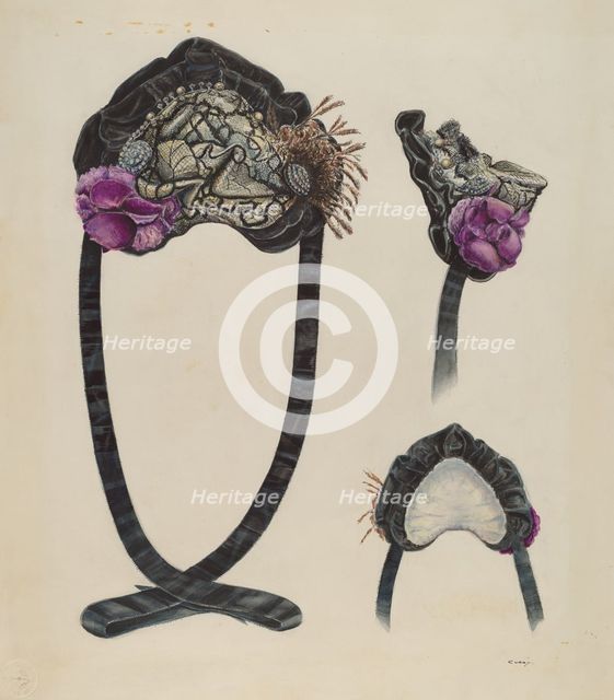 Bonnet, c. 1937. Creator: Al Curry.