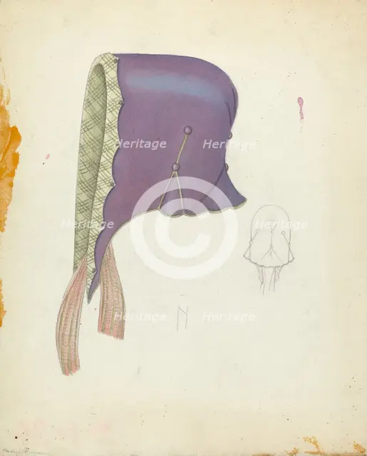 Bonnet, c. 1937. Creator: Bessie Forman.