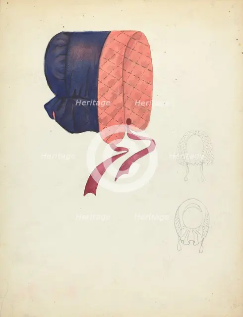 Bonnet, c. 1937. Creator: Dorothy Gernon.