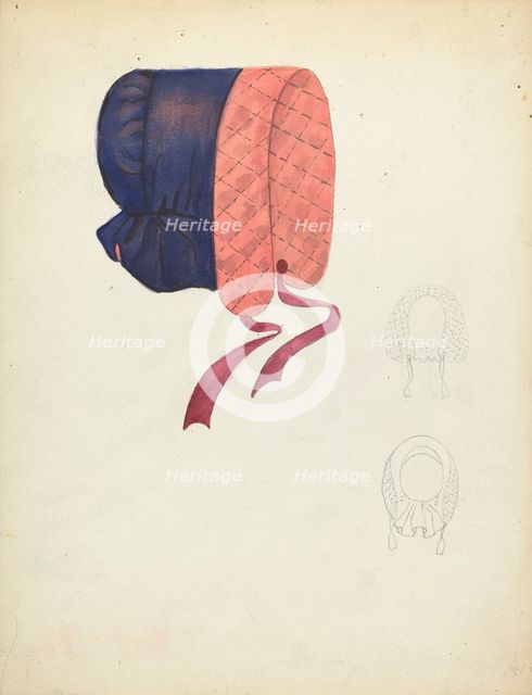 Bonnet, c. 1937. Creator: Dorothy Gernon.