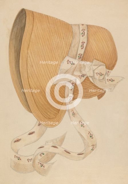 Bonnet, c. 1937. Creator: Dorothy Gernon.