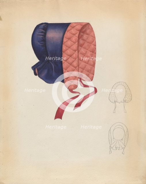 Bonnet, c. 1937. Creator: Dorothy Gernon.