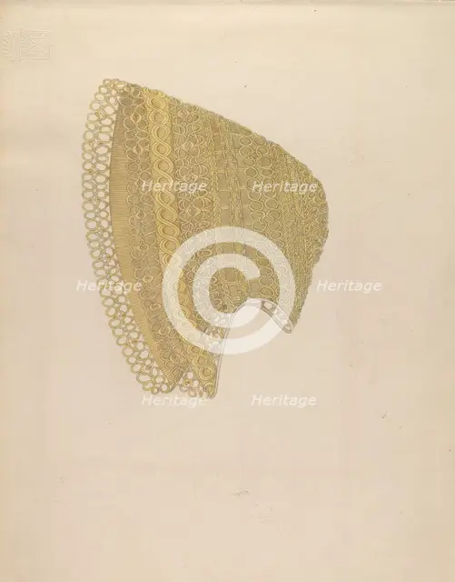 Bonnet, c. 1937. Creator: Doris Beer.