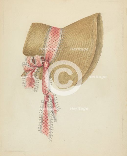 Bonnet, c. 1937. Creator: Esther Hansen.
