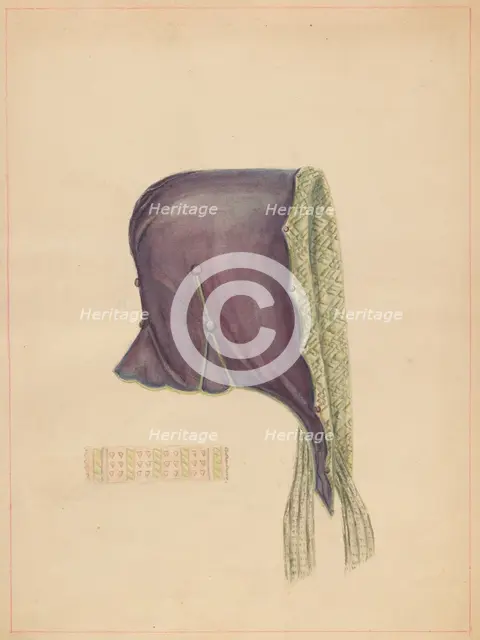 Bonnet, c. 1937. Creator: Fanchon Larzelere.