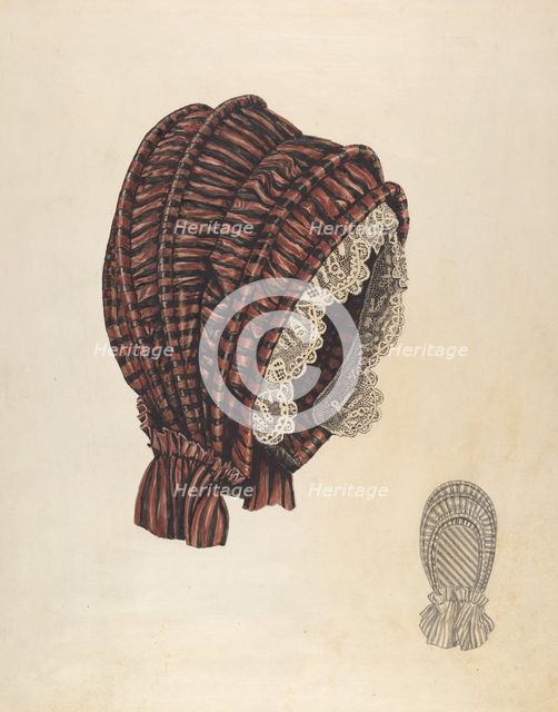 Bonnet, c. 1937. Creator: Lucien Verbeke.