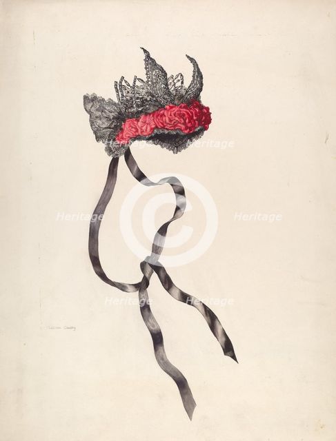 Bonnet, c. 1937. Creator: Lillian Causey.